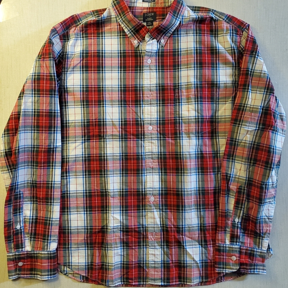 J Crew button down slim untucked shirt xxl